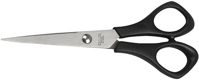 Schoolscharen, L: 14 cm, puntig, rechtshandig, 1 stuk
