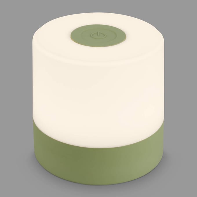 Briloner LED tafellamp Smal, groen, 2.700K, dimbaar