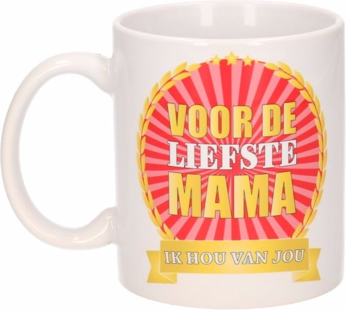 Voor de liefste mama mok / beker 300 ml - Moederdag cadeau