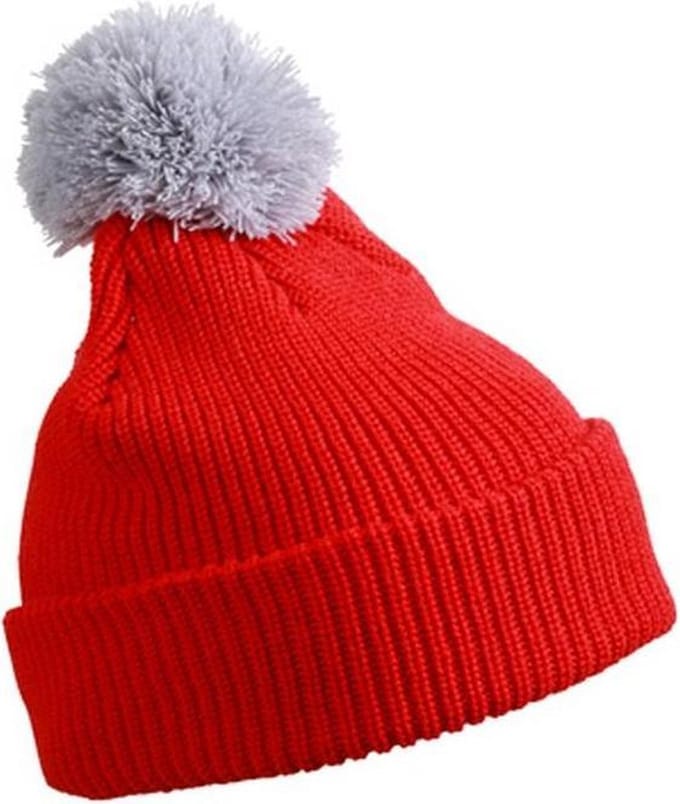 Myrtle Beach - Unisex Pompom Muts (Rood)