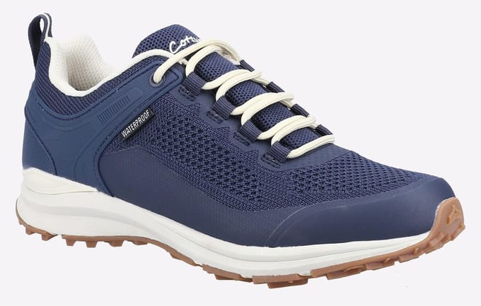 Cotswold Compton Gerecycleerd Plastic+Synthetische Pu Dames Marine Sneakers