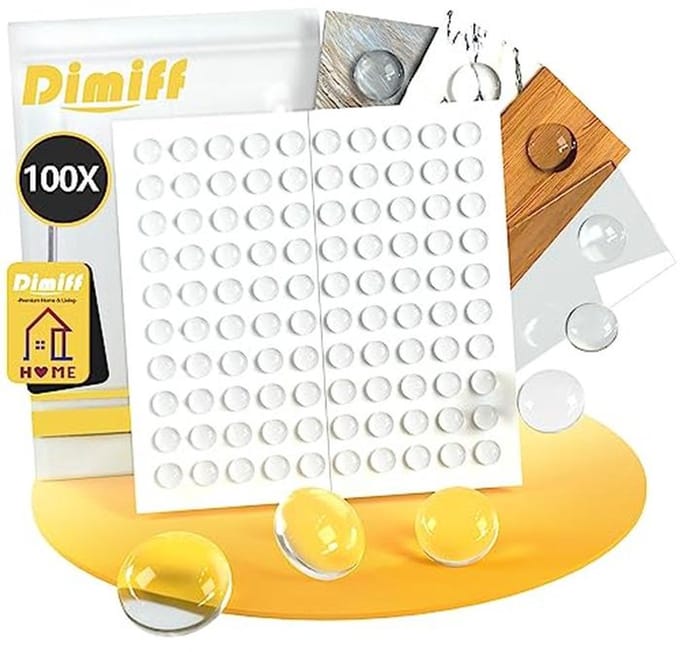 Rubber Buffer - 100 Stuks Transparant Zelfklevend voor Geluidsreductie