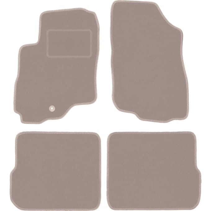Beige veloursmatten voor: Mitsubishi Outlander I SUV (2001-2006)