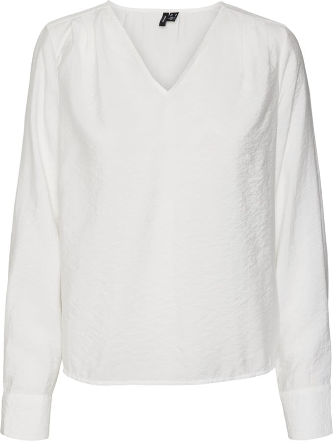 VERO MODA - VMLENA LS PLEAT TOP WVN NOOS - Dames - Blouses