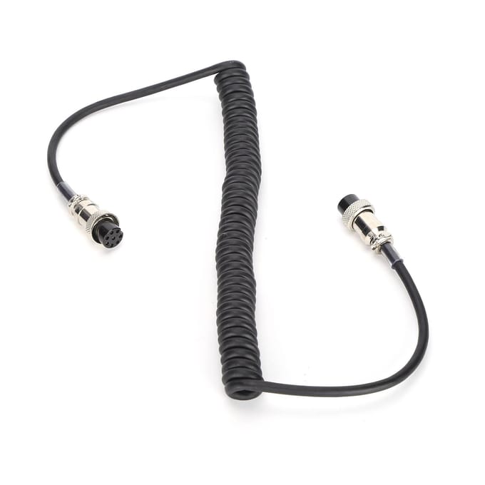 Câble de microphone femelle 8 broches en PVC pour bureau, câble de remplacement pour Yaesu MD‑1 MD‑100 MD‑200 white