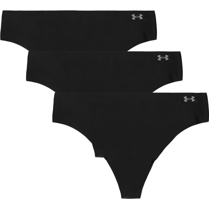 Under Armour Ua Pure Stretch No Show Thong -Solid 3Pk String