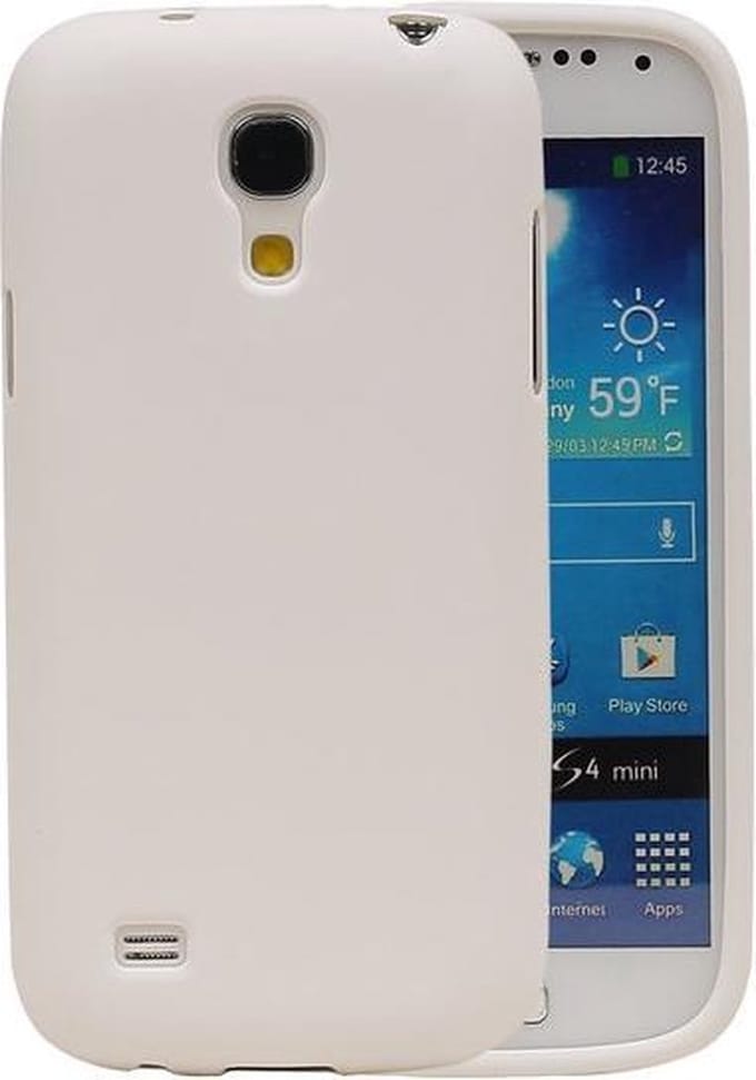 Wit Zand TPU back case cover hoesje voor Samsung Galaxy S4 mini I9190
