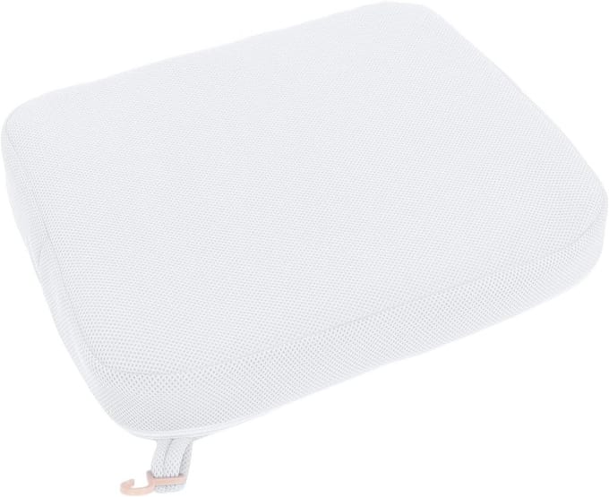 Douche Stoel Kussen - Badkamer Comfort - Veilig Zitten - Ademend Ontwerp - 41x33cm - Wit