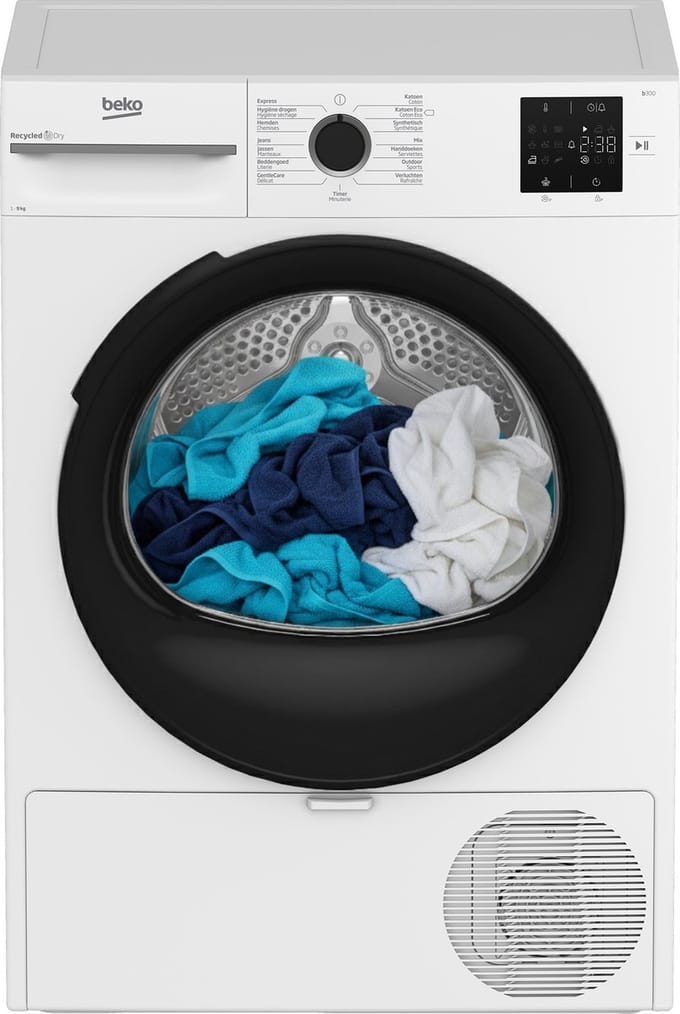 Beko BM3T3923W Wasdroger - warmtepompdroger - 9 kg - Energielabel D