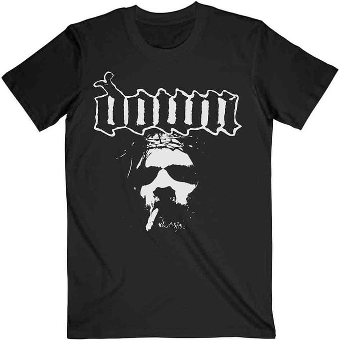 Down - Face Heren T-shirt - XXL - Zwart