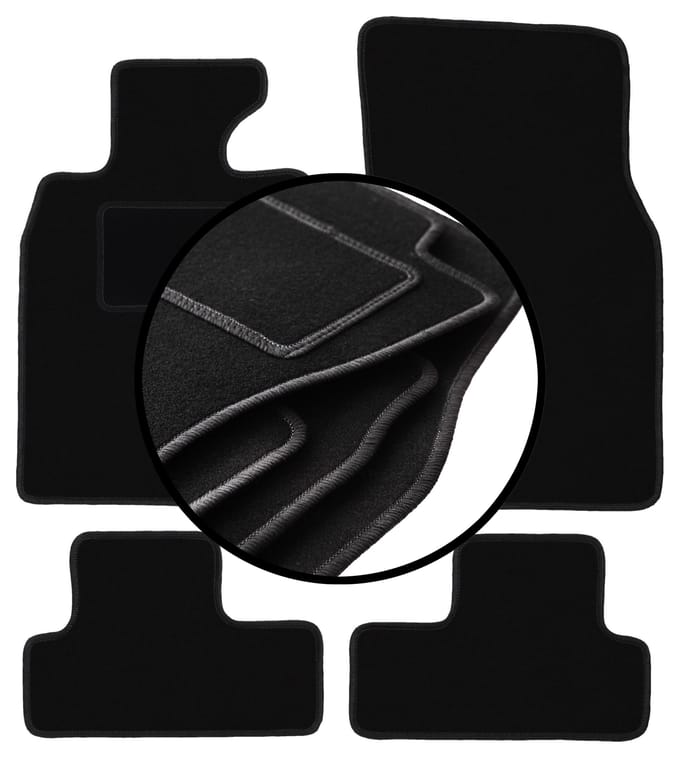 Complete set veloursmatten voor: Mini Cooper R56 hatchback (2006-2013)