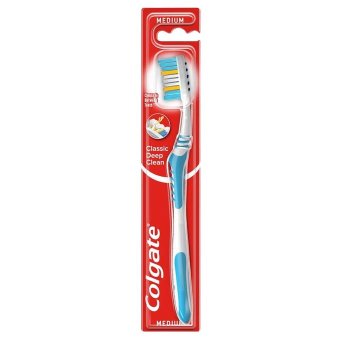 Brosse à dents Colgate Classic Deep Clean Moyenne 1 Pièce