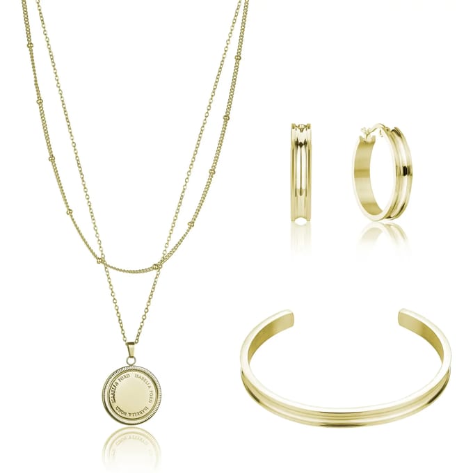 Ketting, armband en oorbellen set Isabella Ford Livia