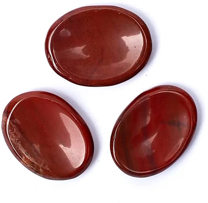 Rode Jaspis Zorgsteen - Red Jasper - Knuffelsteen - Duimsteen