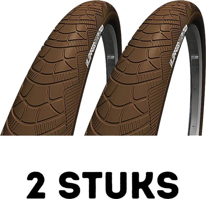 Fietsband - Buitenband - Set van 2 - Zeppelin 28 x 2.00 (50-622) bruin