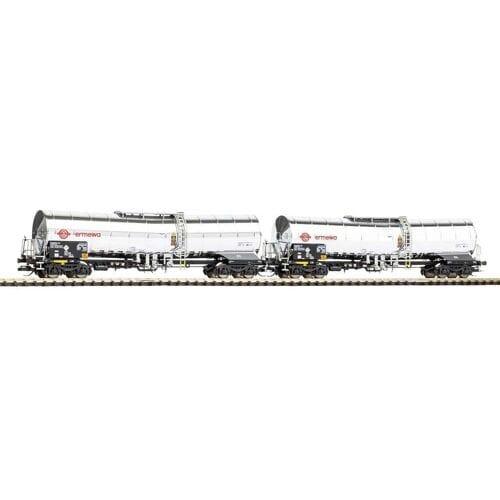 PIKO 47683 TT set van 2 chemicaliënketelwagens Ermewa VI.