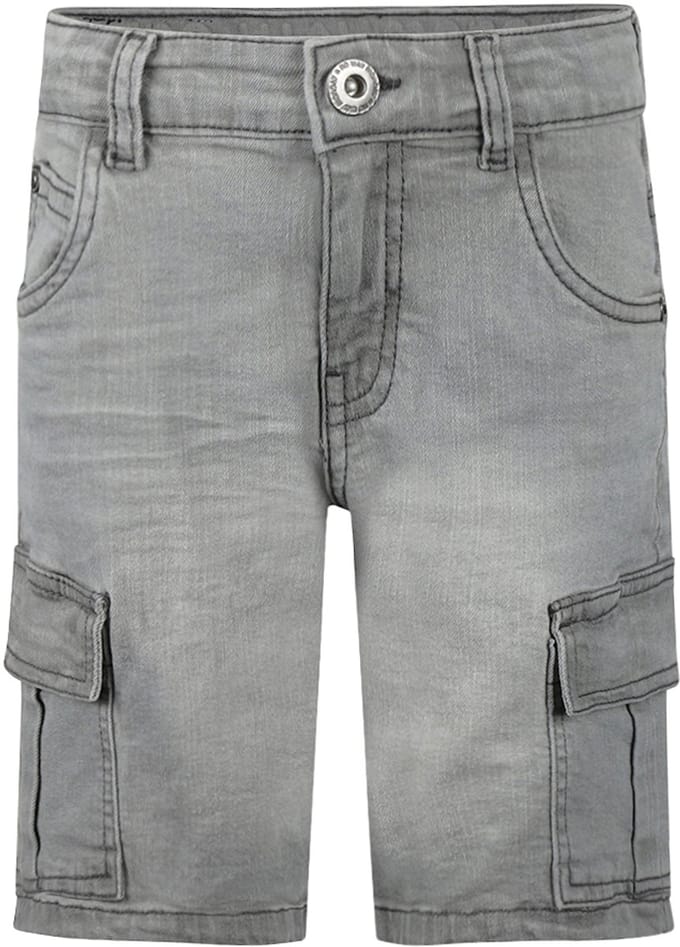 No Way Monday Jongens Jeans Shorts Cargo Grey maat 152