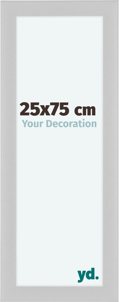 Your Decoration - Fotolijst 25x75 cm - MDF - Wit Hoogglans - Como