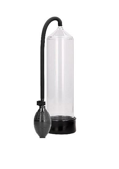 Pumped Klassieke Penis Pomp met Ballonpomp Inclusief Siliconen Penisring- 30 cm - Transparant