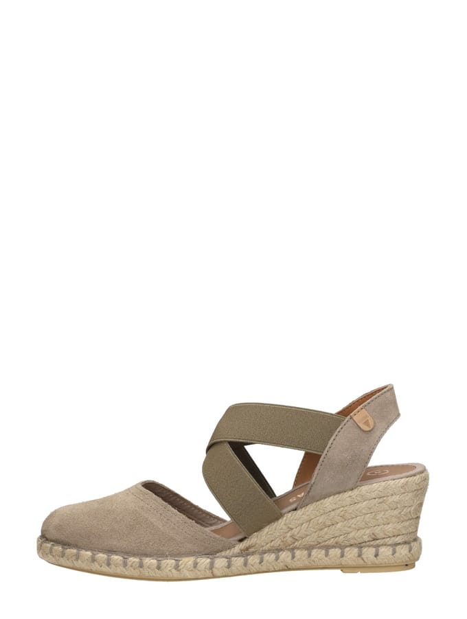 Verbenas Mila Sandalen Touwzool - Taupe - Maat 36