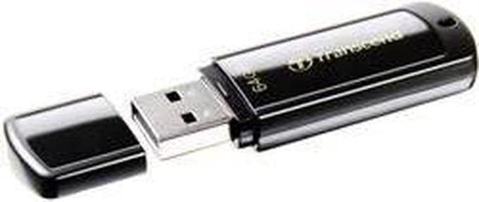 Transcend JetFlash 350 USB-stick – 64 GB – Zwart – USB-A 2.0