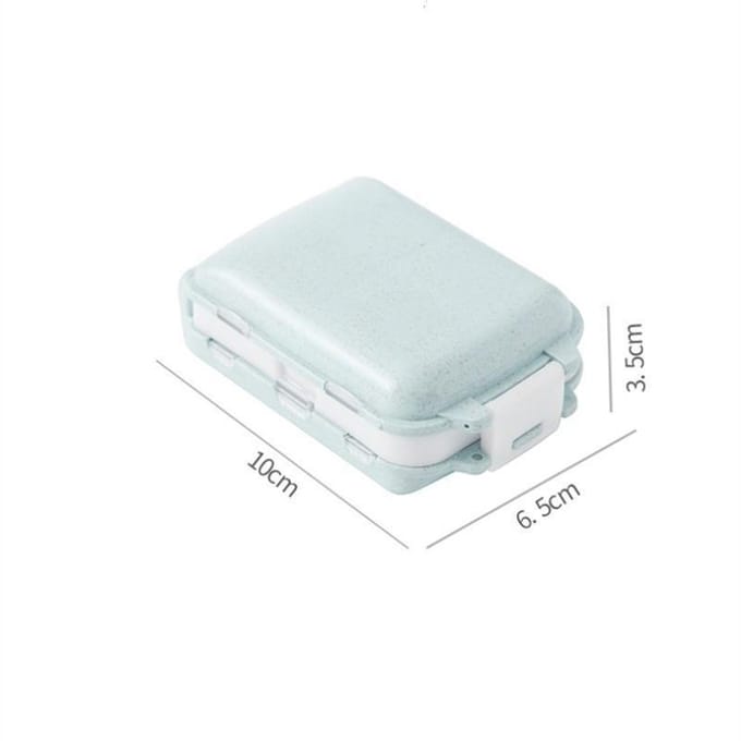 Petite boîte à médicaments créative scellée à trois niveaux, boîte à médicaments Portable pliable à trois sections, Mini boîtes de rangement à 8 compartiments rose