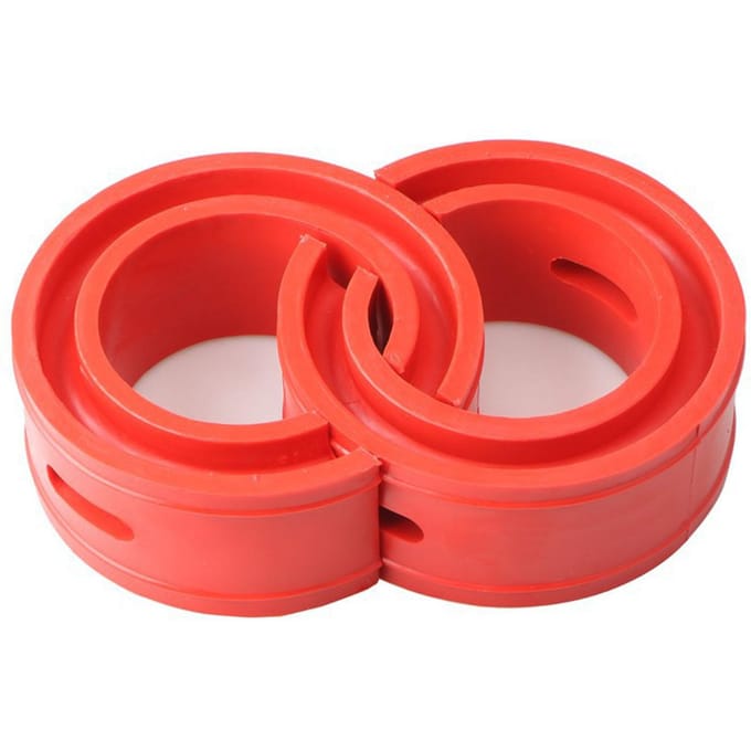 2 Stuks Auto Spiraalveer Buffer Anti Vibratie Universele Veer Bumper Kussen voor Auto's E red