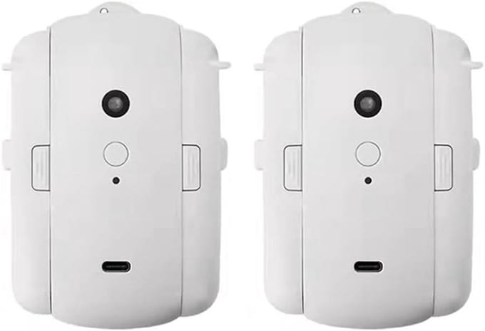 Gordijnopener Robot - Automatische Gordijncontroller - Slim Huis Bediening - Met Licht- en Temperatuursensor - 2 Stuks - Wit