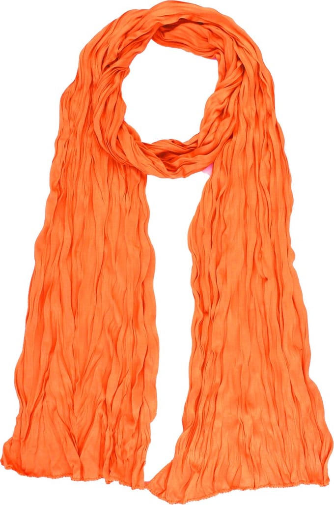 Geweven sjaal dames en heren – Katoen polyester – Oranje – 200x40 cm