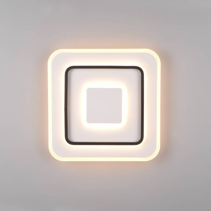 REALITY JORA Plafonniere - Wit - Dimbaar - Lichtkleur instelbaar - Afstandsbediening - 39x39cm - LED 5400lm