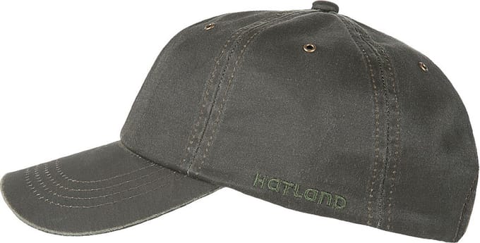 Hatland - Baseball cap voor heren - Onan - Olijfgroen - maat Onesize