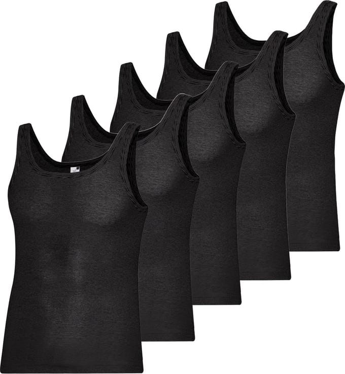 ESGE Heren Onderhemd 5 pack - Fijnrib Ringel