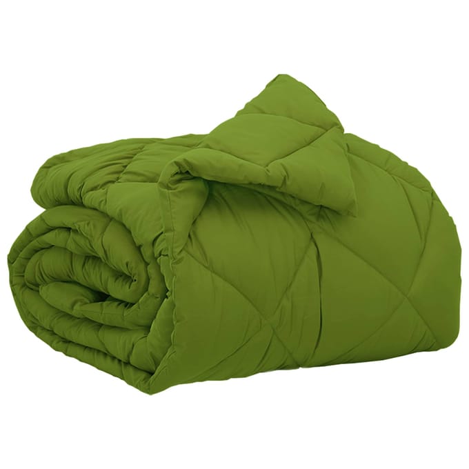 vidaXL - Volledig - Jaar - Dekbed - Groen - 140 - x - 220 - cm - Microvezel