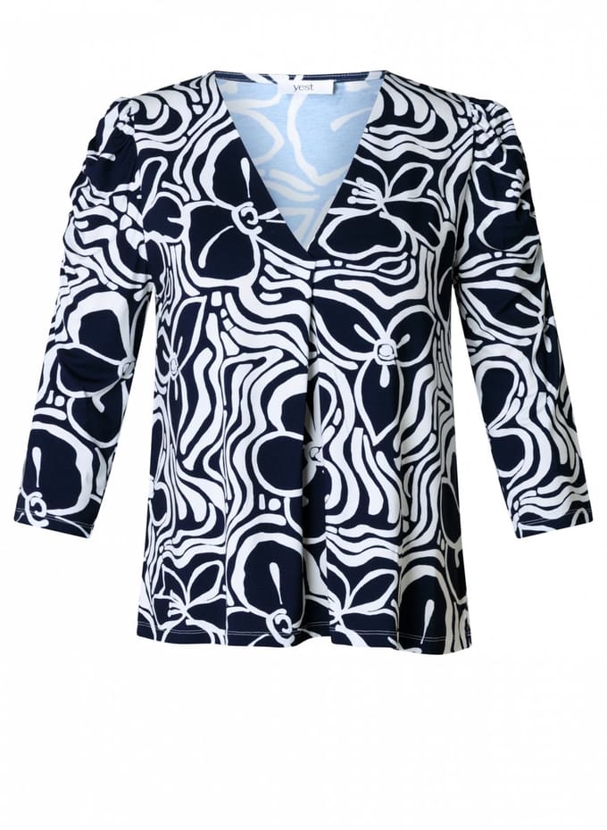 YEST Inna - Navy/Off White - maat 34