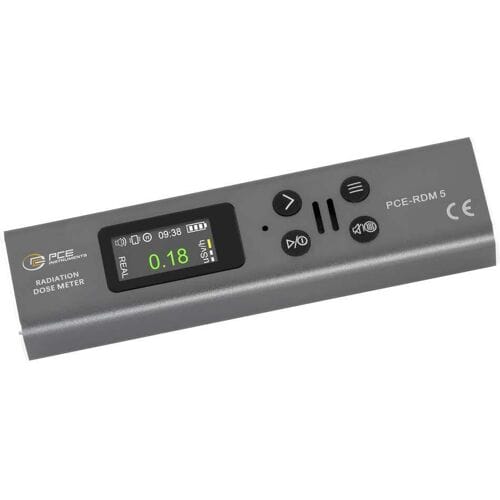 PCE Instruments PCE-RDM 5 Geiger-Müller-buis Straling: Gamma, Röntgen, Bèta Akoestisch signaal, Incl. dosimeter, Optisch signaal