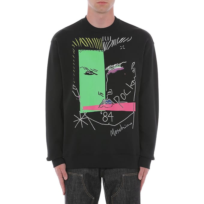 Moschino Sweatshirt Black Größe: 46 | Pullover Outlet | Herren | Schwarz