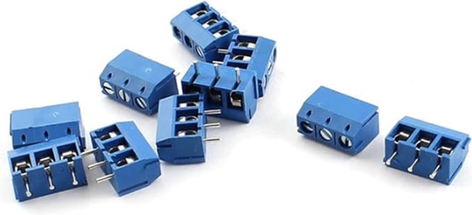 Schroefterminal 3-voudig recht pitch 5.08mm 10 stuks