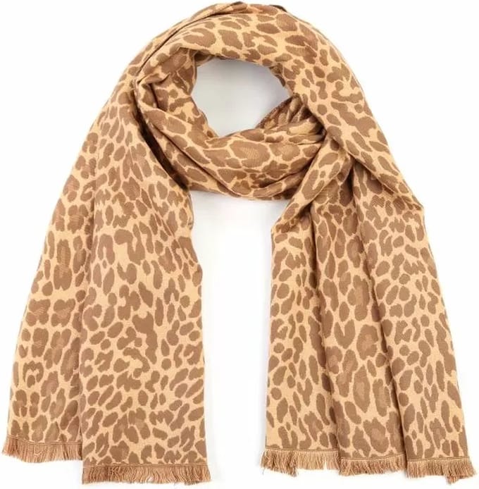 Bijoutheek Sjaal (Fashion) Panter Khaki
