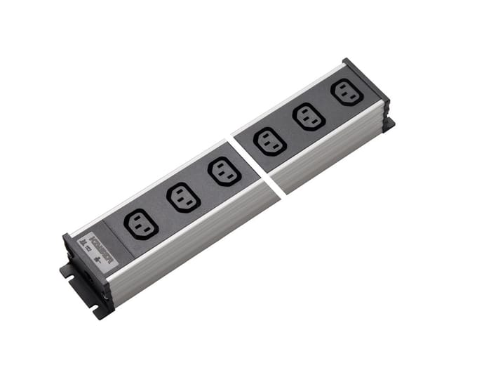 Martin Kaiser Power Strip 6-Weg IEC Stekkerdoos C13 70 Graden 10Amp - 1122/6l-sw [10 Stuks]