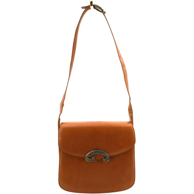 Gucci Vintage leren schoudertas met G-sluiting