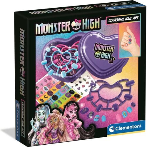Clementoni - Monster High - Dark Nail Art - Creatief Speelgoed - Nagels Decoreren - Vanaf 6 jaar