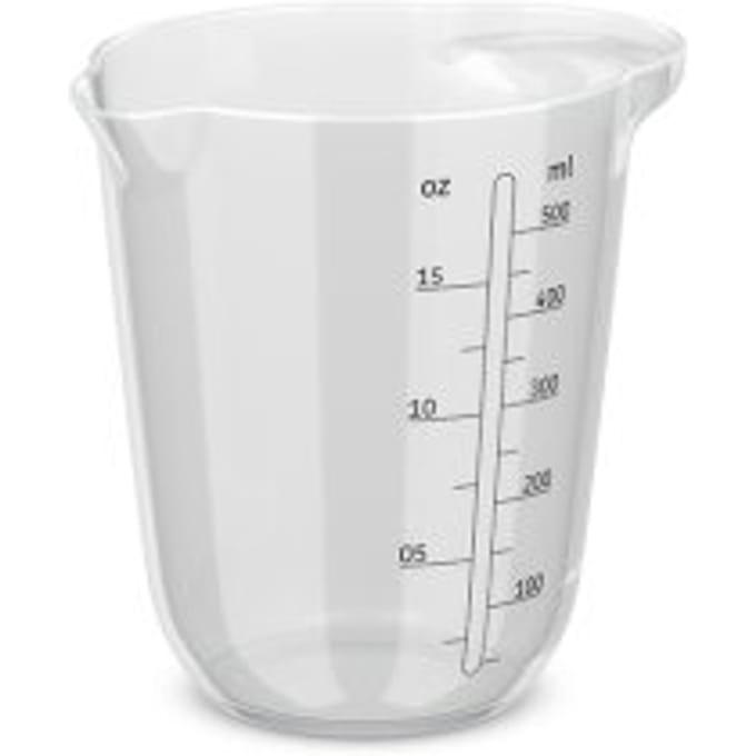 Mepal Maatbeker Chef it - 500 ml - Maataanduiding - Vaatwasmachinebestendig - Bakspullen - Transparent