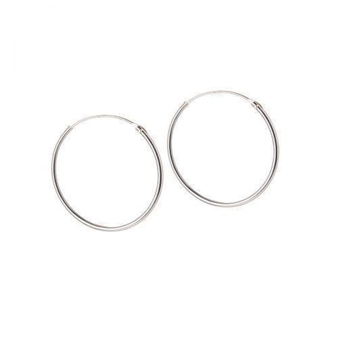 Zilver Hoops 25MM 1,2MM