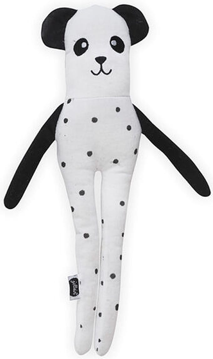 Jollein Knuffel Panda Softy - Black & White
