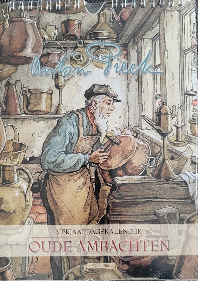 Verjaardagskalender Anton Pieck - Kalender voor verjaardagen per maand