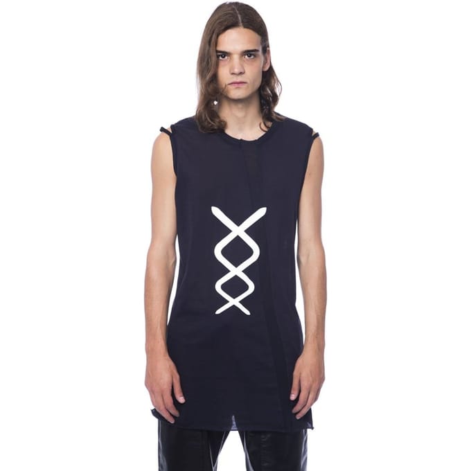 Langsnoer Grafisch Tanktop
