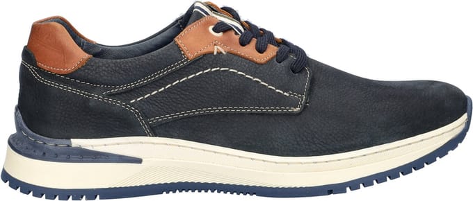 Nelson heren veterschoen - Blauw - Maat 44