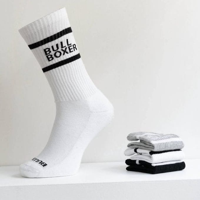 Bullboxer - Sokken - Vrouw - Wit - Zwart - Grijs - 39 - 42 - Sokken