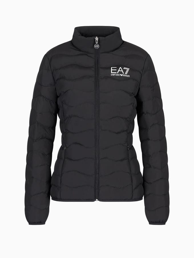 Ea7 Zwart Jas Met Logo