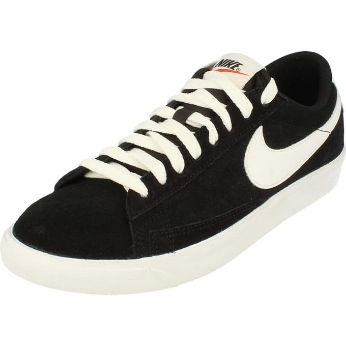 Nike Blazer Low Prm Vntg Suède Heren Zwarte Sneakers